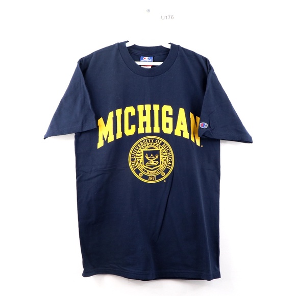 Vintage Champion University of Michigan T Shirt - Picture 1 of 8